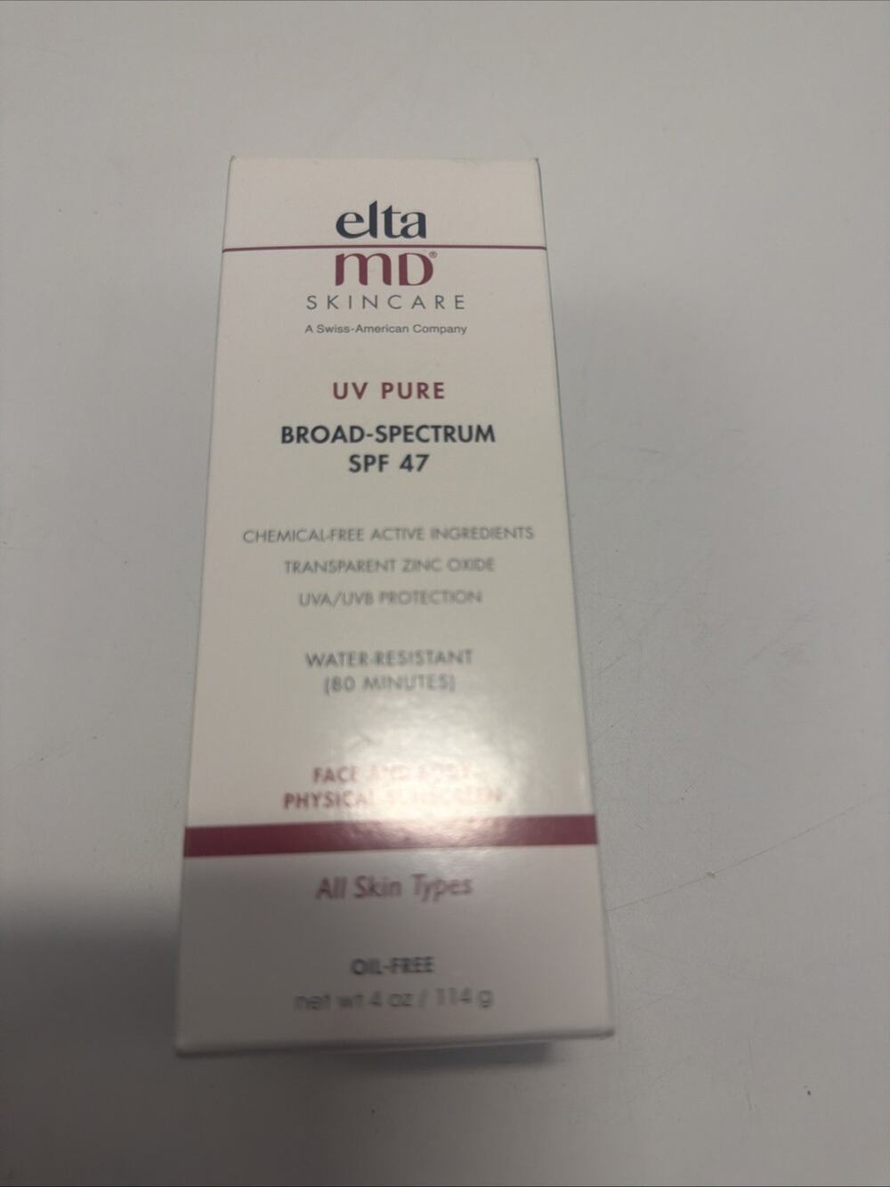 EltaMD UV Pure Broad Spectrum SPF 47 Sunscreen 4oz.